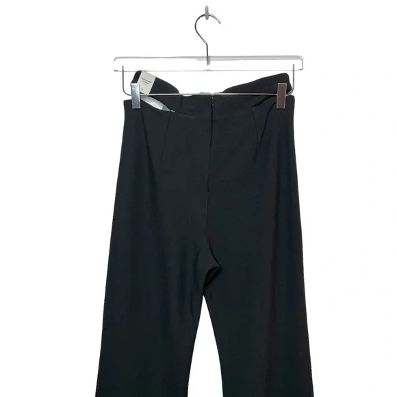 NEW Abercrombie & Fitch Elevated Strappy Waist Black Flare Women’s Pants Sz S - Picture 9 of 12